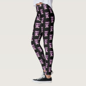 Nice Kitty - Weiß und Lila Leggings (Links)