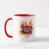Nice Leaf Herbstsaison - Danke Tasse (Links)