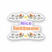 Nice Lettuce Best Chirps Hockey Sticker (Vorderseite)