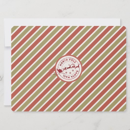 Nice List Certificate of Santa Claus Einladung (Rückseite)