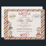 Nice List Certificate of Santa Claus Einladung<br><div class="desc">Offizielles Santa's Nice List Zertifikat. Matching-Elemente sind verfügbar. Sie können alle Formulierungen bearbeiten und sogar Designelemente mit der Schaltfläche "Edit using Design Tool" verschieben.</div>