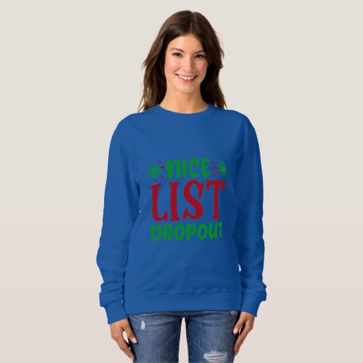 Nice List Dropdown Sweatshirt (Vorne ganz)