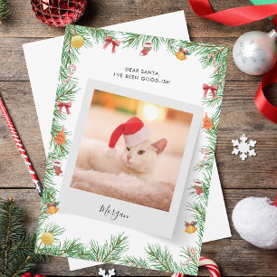 Nice List Funny Pet Cat Foto Custom Weihnachten