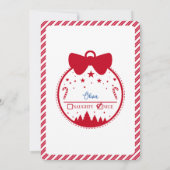 Nice List Letter from Santa Claus North Pole Mail  Einladung (Rückseite)