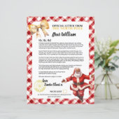 Nice List Letter of Santa Kids Name Holidays (Stehend Vorderseite)