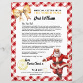 Nice List Letter of Santa Kids Name Holidays (Vorderseite)