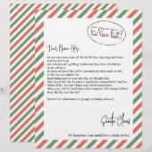Nice List Letter of Santa Personalisiert (Vorne/Hinten)