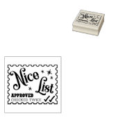 Nice List Weihnachtskarte Umschlag Santa Briefmark Gummistempel (Stempel)
