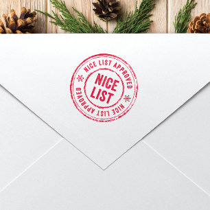 NICE-Liste Genehmigte Niedliche Weihnachtsfeiertag Gummistempel