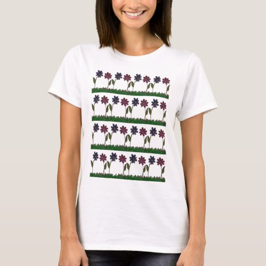 Nice & Love Spring Martenity Blume Design T-Shirt (Vorderseite)