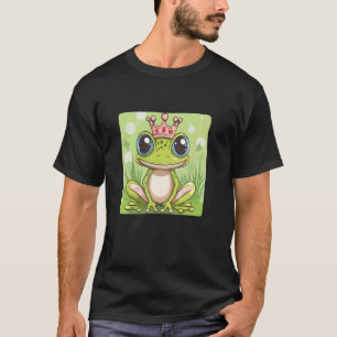 Nice Magic Frog mit Kronenoutfit für Erwachsene un T-Shirt