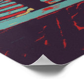 Nice Massena Square Illustration Frankreich Poster (Ecke)