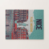 Nice Massena Square Illustration Frankreich Puzzle (Horizontal)