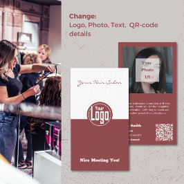 Nice Meeting You Hair Stylist Vielen Dank Visitenkarte