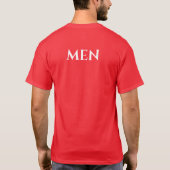 Nice Men Text Red Color Handlich und Cool T-Shirt (Rückseite)