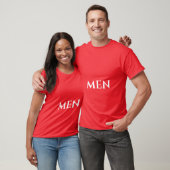 Nice Men Text Red Color Handlich und Cool T-Shirt (Unisex)