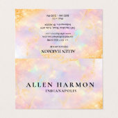 Nice Minimal Custom Family Name | 5-Minute Edit Visitenkarten (Außenseite Aufgefaltet)