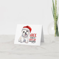 Nice mit einem Hauch von frech - Christmas Westie