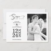 Nice Modern Romantic Wedding Couple Photo (Vorderseite)