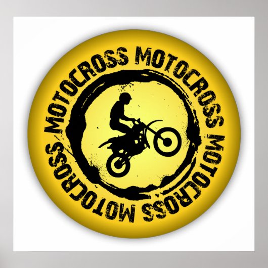 Nice Motocross Siegel 1 Poster (Vorne)