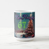 Nice Naughty 67 Christmas Brain Rot Kaffeetasse (Mittel)