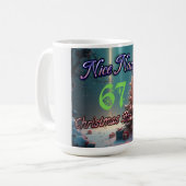 Nice Naughty 67 Christmas Brain Rot Kaffeetasse (Vorderseite Links)