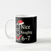Nice Naughty 67 Christmas Brain Rot Kaffeetasse (Links)