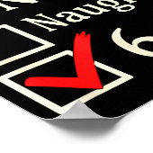 Nice Naughty 67 Christmas Brain Rot  Poster (Ecke)