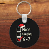 Nice Naughty 67 Christmas Brain Rot  Schlüsselanhänger (Vorderseite)