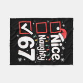 Nice Naughty 67 Christmas Costume 67 Meme Men Wome Fleecedecke (Vorderseite (Horizontal))