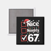 Nice Naughty 67 Christmas Costume 67 Meme Men Wome Magnet (Vorderseite/Rückseite)