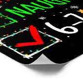 Nice Naughty 67 Christmas Costume 67 Meme Men Wome Poster (Ecke)