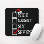 Nice Naughty 67 Christmas Funny Meme Six Seven Mousepad (Mit Mouse)