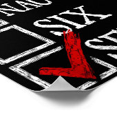 Nice Naughty 67 Christmas Funny Meme Six Seven Poster (Ecke)