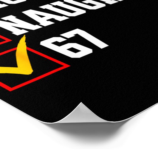 Nice Naughty 67 Christmas Six Seven Xmas Costume M Poster (Ecke)