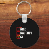 Nice Naughty 67 Christmas Six Seven Xmas Costume M Schlüsselanhänger (Vorderseite)