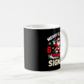 Nice Naughty 67 Funny 6-7 Meme Slang Christmas Kaffeetasse (VorderseiteRechts)