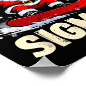 Nice Naughty 67 Funny 6-7 Meme Slang Christmas Poster (Ecke)