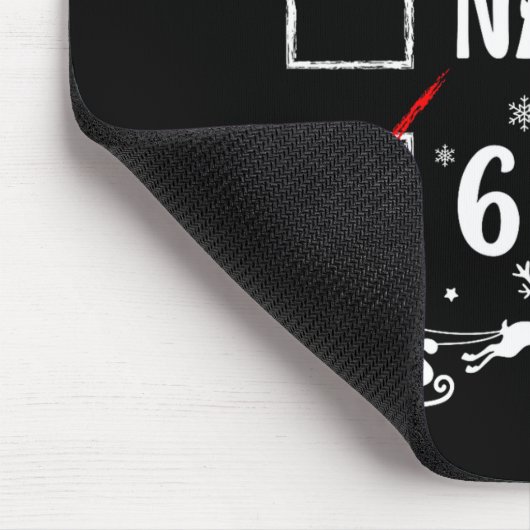 Nice Naughty 67 Funny Christmas Brainrot Six Seven Mousepad (Ecke)
