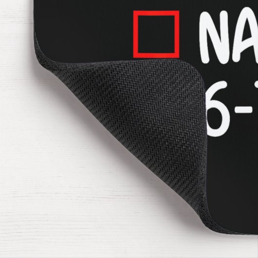 Nice Naughty 6 7 Bruh 67 Christmas Six Seven Xmas Mousepad (Ecke)