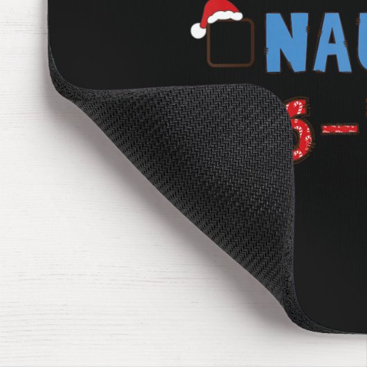 Nice Naughty 6 7 Meme 67 Christmas Six Seven Xmas  Mousepad (Ecke)