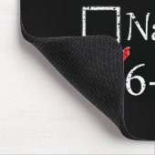 Nice Naughty 6 7 Meme 67 Christmas Six Seven Xmas  Mousepad (Ecke)