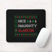 Nice Naughty Alarcon Weihnachtsliste Ugy Mousepad (Mit Mouse)