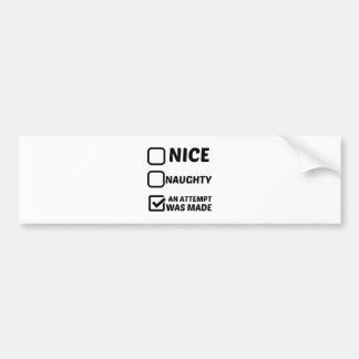 NICE NAUGHTY AN ATTEMPT WAS MADE AUTOAUFKLEBER