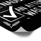 Nice Naughty An Attempt Was Made Christmas List Poster (Ecke)