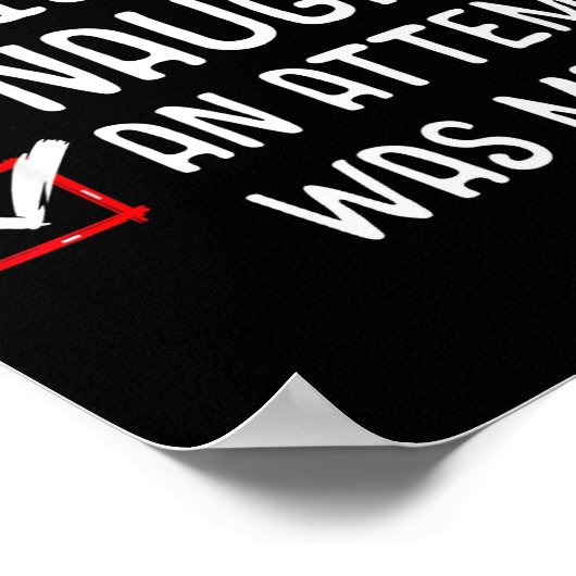 Nice Naughty An Attempt Was Made Christmas List  Poster (Ecke)