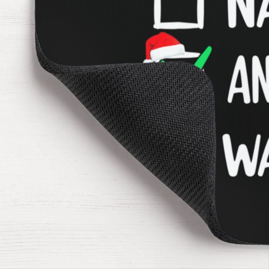 Nice Naughty An Attempt Was Made Christmas List Te Mousepad (Ecke)