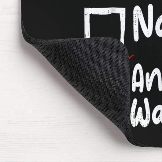 Nice Naughty An Attempt Was Made Funny Christmas L Mousepad (Ecke)