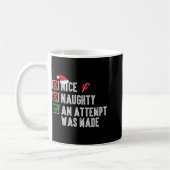Nice Naughty An Attempt Was Made Merry Christmas S Kaffeetasse (Links)