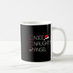 Nice Naughty Angel Christmas Pajama Funny Spaß X- Kaffeetasse